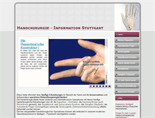 Tablet Screenshot of handchirurgie-stuttgart.info